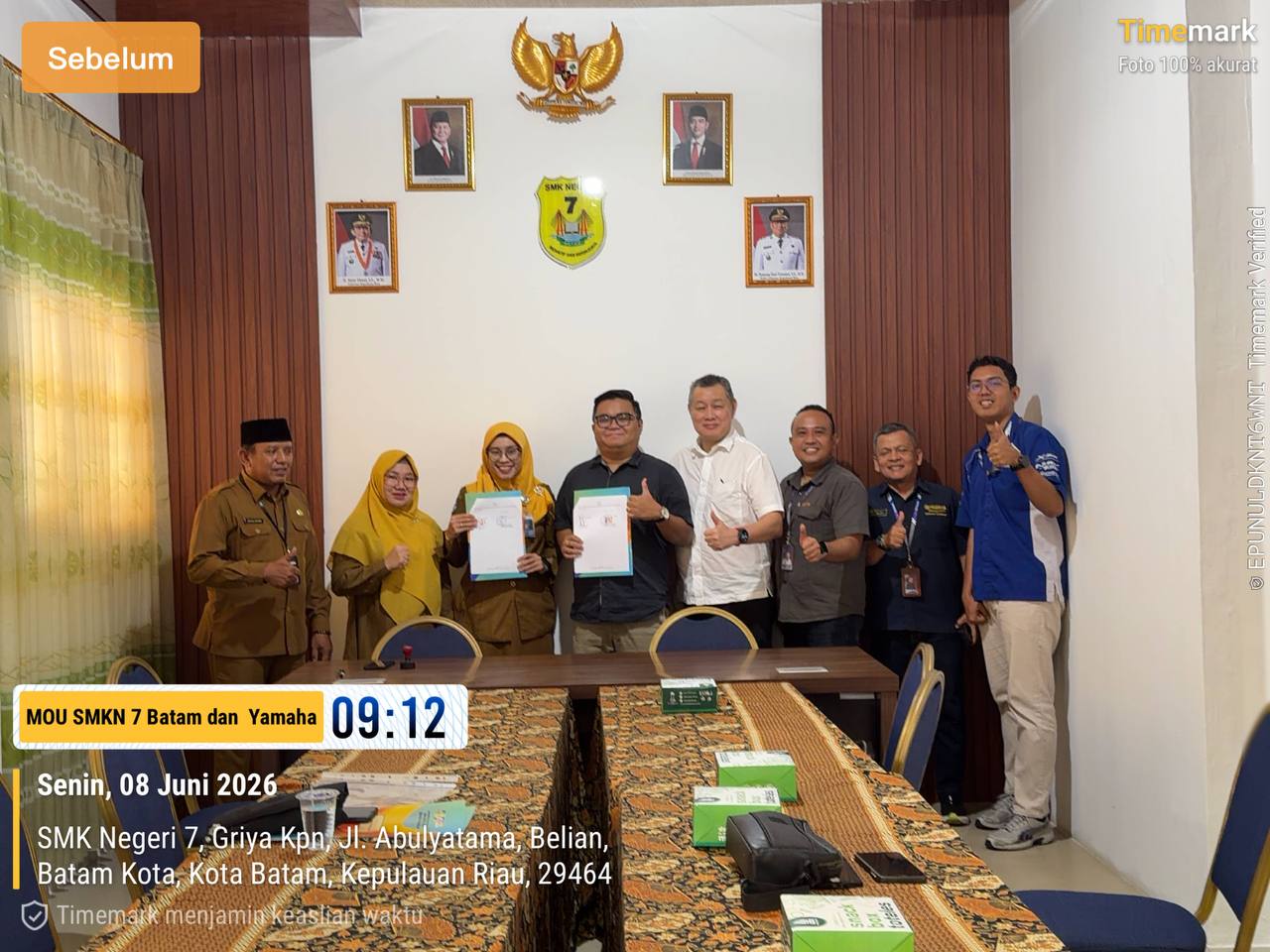 Perkuat Pendidikan Vokasi, SMKN 7 Batam Jalin Kerja Sama Strategis Bersama PT Yamaha Alfa Scorpii
