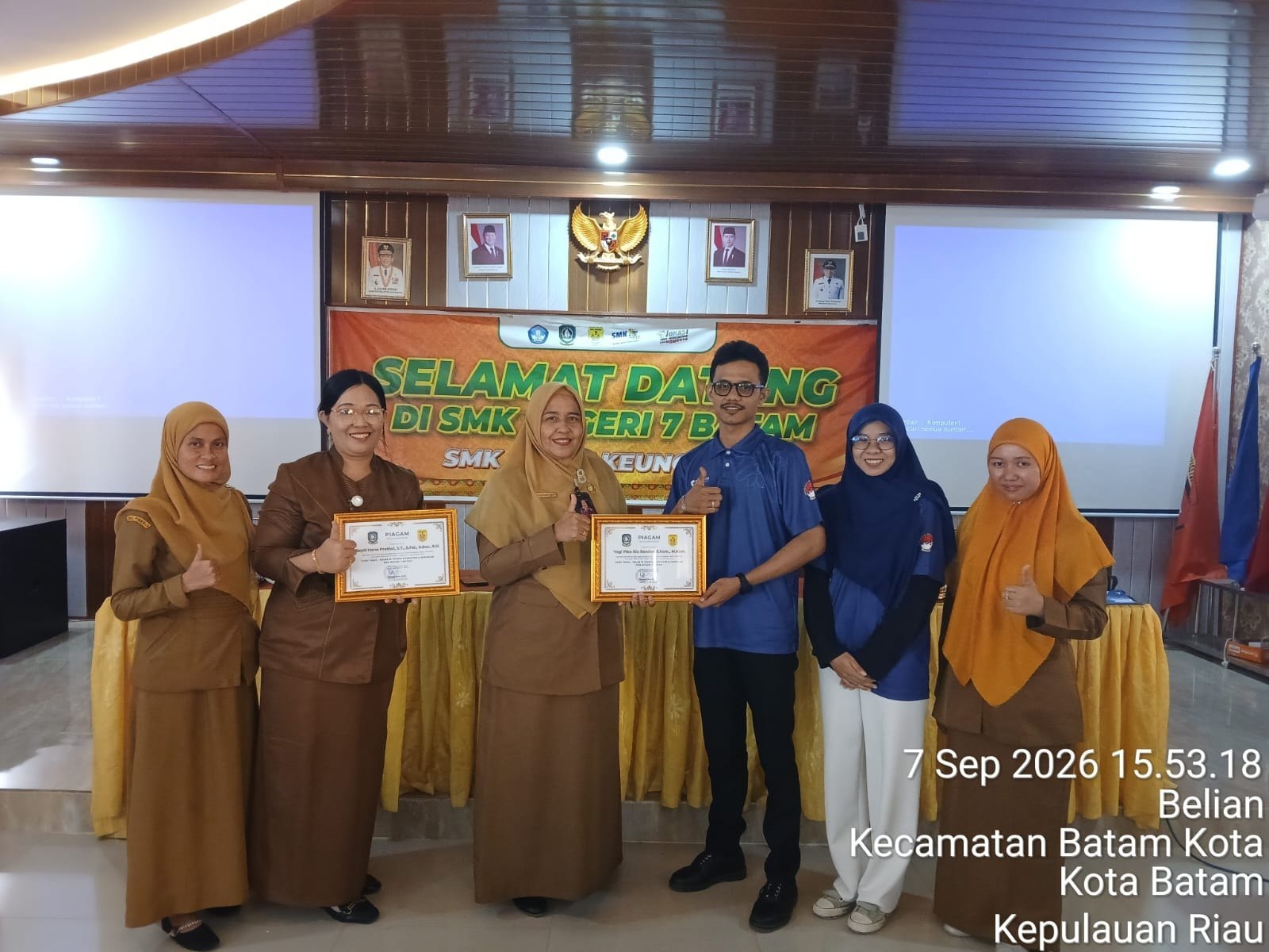 Tingkatkan Literasi Digital Siswa, SMKN 7 Batam Sukses Gelar Program Guru Tamu Pelatihan Microsoft Office Bersama POLTEVARA
