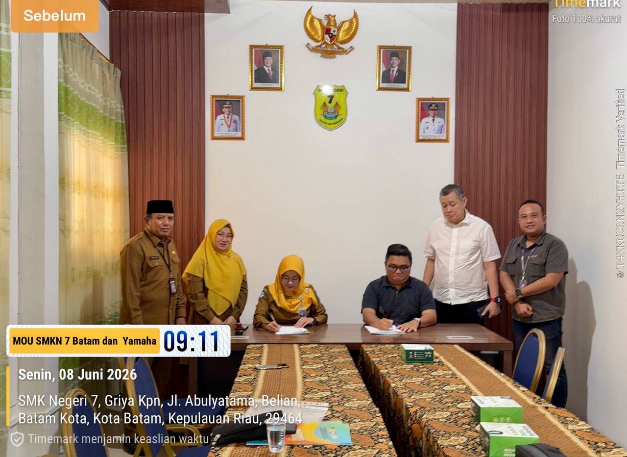 SMKN 7 Batam Jalin Kerja Sama Strategis Bersama PT Yamaha Alfa Scorpii