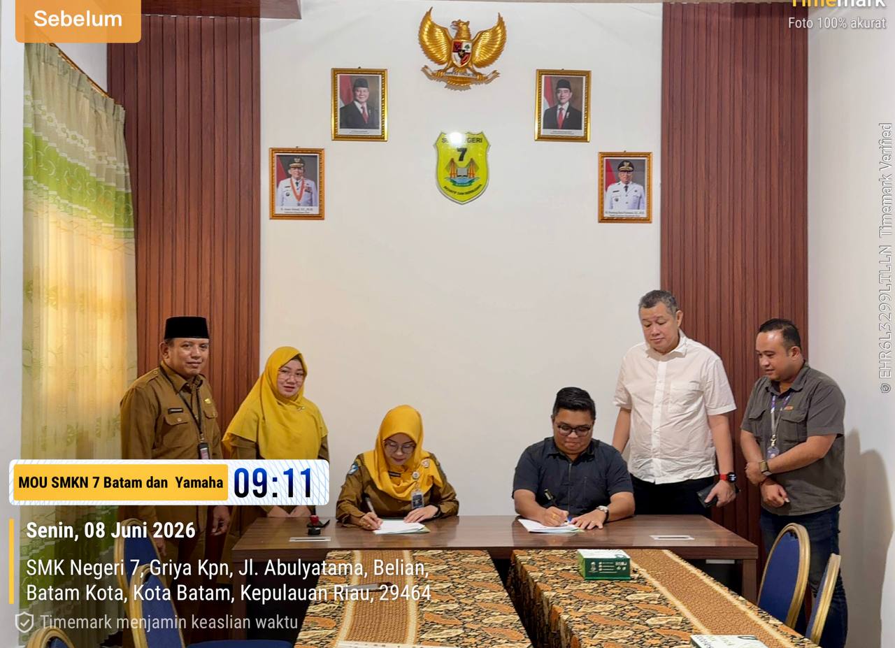 SMKN 7 Batam Jalin Kerja Sama Strategis Bersama PT Yamaha Alfa Scorpii