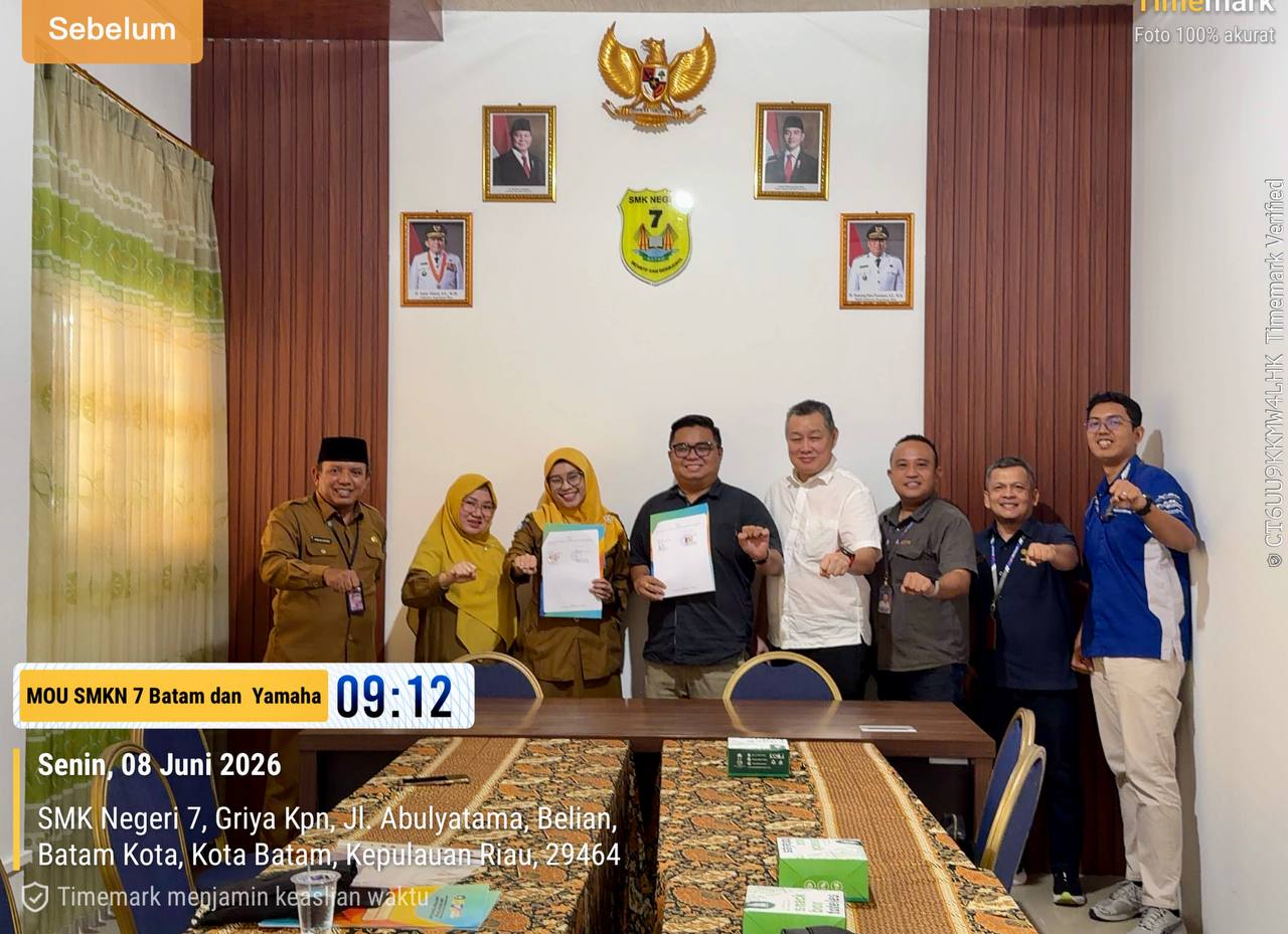 SMKN 7 Batam Jalin Kerja Sama Strategis Bersama PT Yamaha Alfa Scorpii