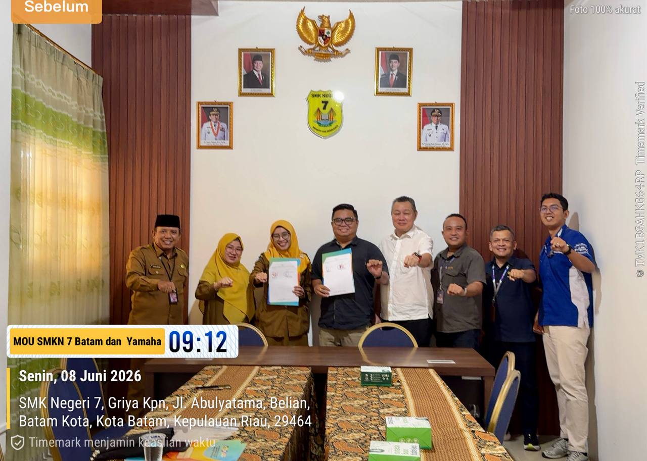 SMKN 7 Batam Jalin Kerja Sama Strategis Bersama PT Yamaha Alfa Scorpii
