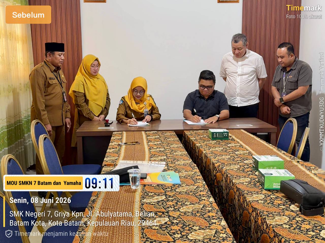 SMKN 7 Batam Jalin Kerja Sama Strategis Bersama PT Yamaha Alfa Scorpii