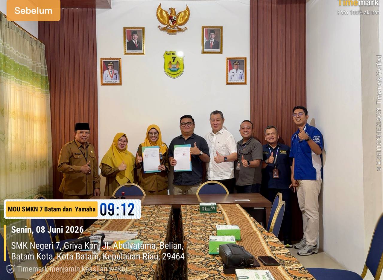 SMKN 7 Batam Jalin Kerja Sama Strategis Bersama PT Yamaha Alfa Scorpii