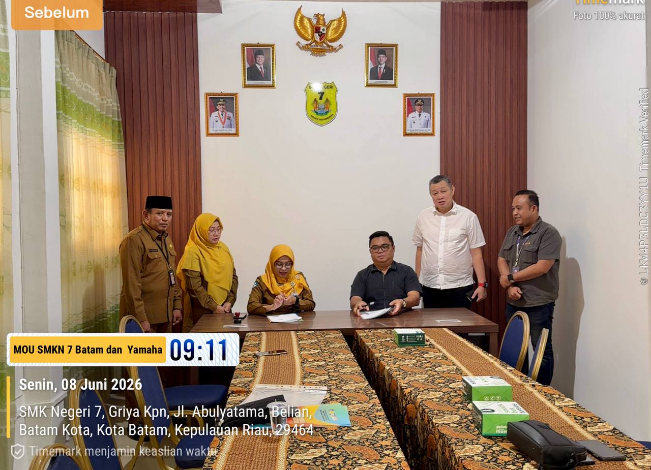 SMKN 7 Batam Jalin Kerja Sama Strategis Bersama PT Yamaha Alfa Scorpii