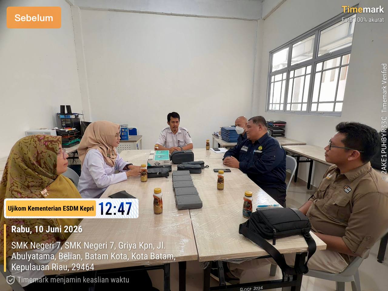 Dinas ESDM Kepri Gelar Uji Kompetensi Sertifikasi di SMKN 7 Batam
